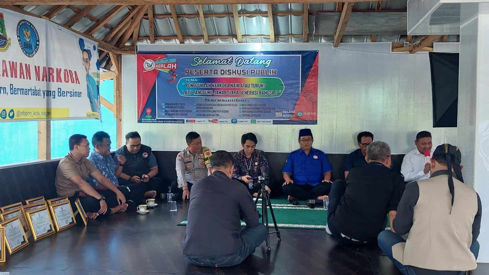 Bersama Lugas TV, BNNK Cilegon Hadiri Diskusi Publik Kasus Narkoba di Cilegon