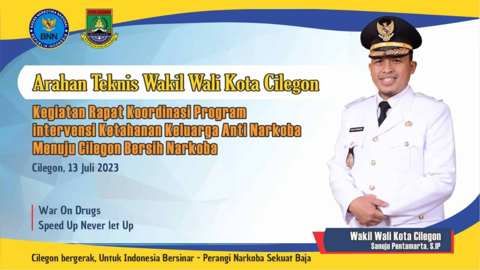 Rakor Ketahanan Keluarga Anti Narkoba Bersama Wakil Wali Kota Cilegon - BNNK Cilegon